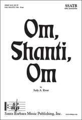Om, Shanti, Om SSATB choral sheet music cover